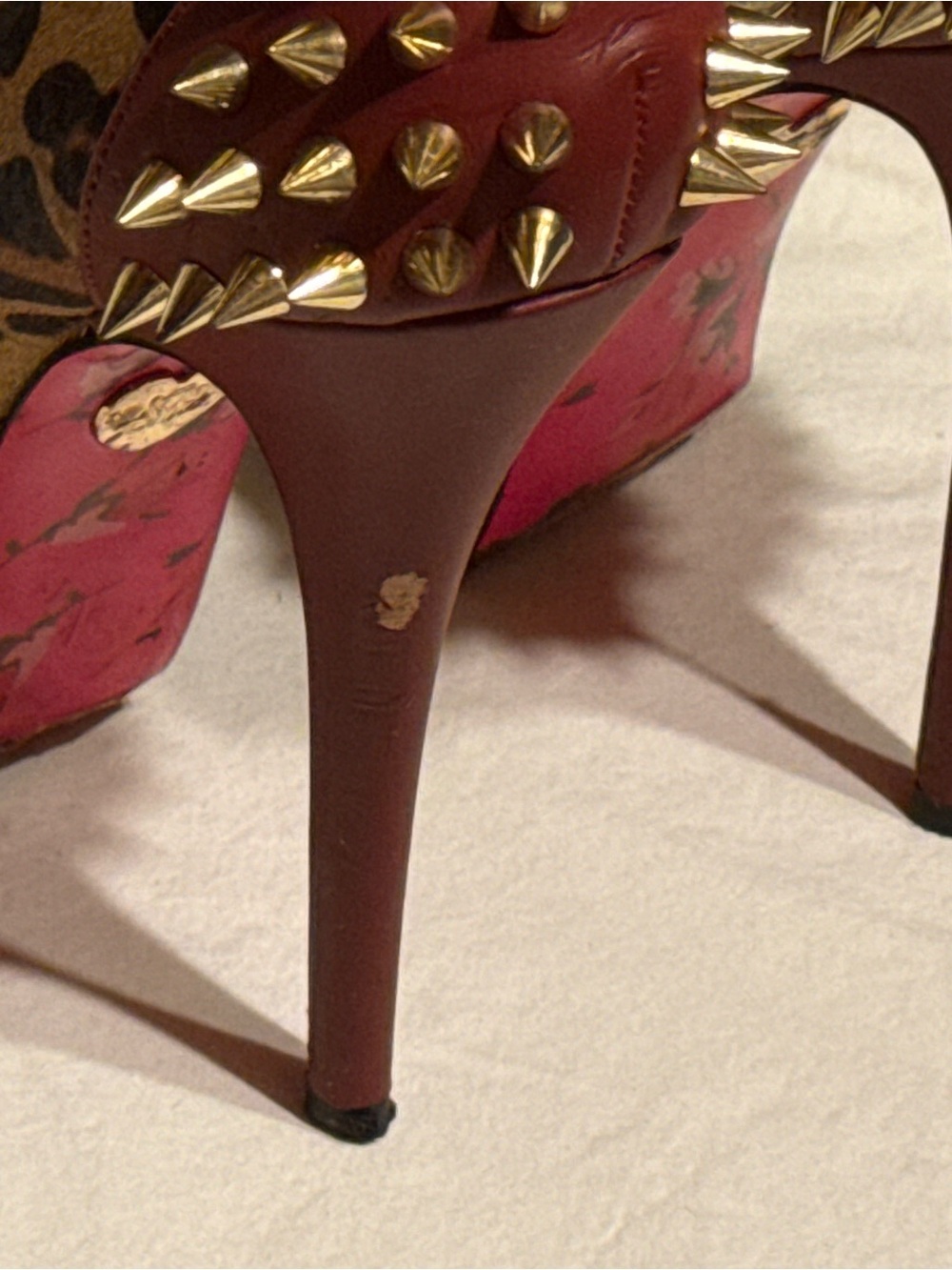 Betsey Johnson GrRace Leopard Platform Spike Heels • Size 7 - Picture 5 of 8